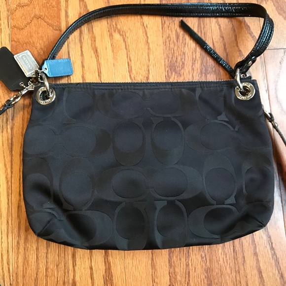 Coach Bags Coach Poppy Signature Hippie Crossbody Bag Black Poshmark
